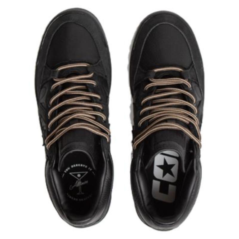 Alltimers X Converse Fastbreak Pro Breathable Mid-Top Board Shoes Unisex Black Gold