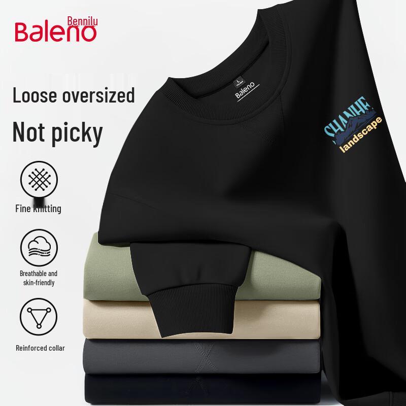 

Baleno Men s Loose Fit Heavyweight Knit Sweatshirt 4XL