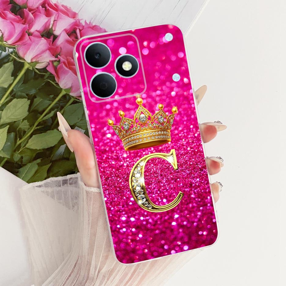 For Realme Note 80 Case RMX5388 New Luxury Letters Cover 6.74'' Soft Silicone Phone Case For Realme Note 80 Note80 Fundas Bumper