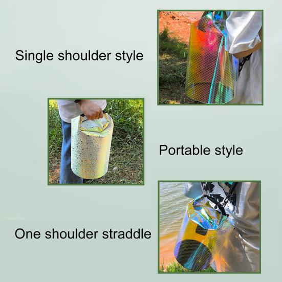 Waterproof Dry Bag 10L Large Capacity Foldable Design Roll Top Sea Floating Backpack with Adjustable Shoulder Strap