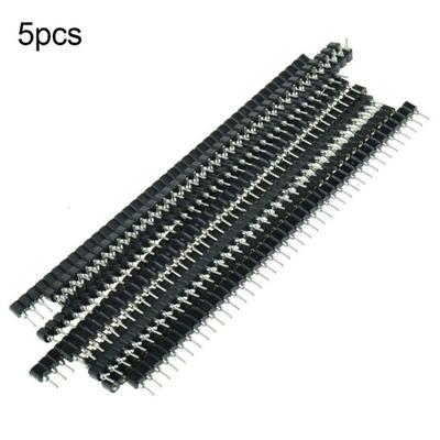 5 Stücke 2,54mm Pitch Einreihige Weibliche 40 Pin Header Buchse Streifen Stecker für PCB