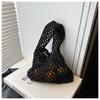 Hollow Knitted Handbag Summer New Solid Color Niche Design Fashionable Versatile Women's Bag