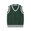 Women's College Style Knitted Vest: 2024 Spring/Autumn Wool Sleeveless Sweater Layering Top