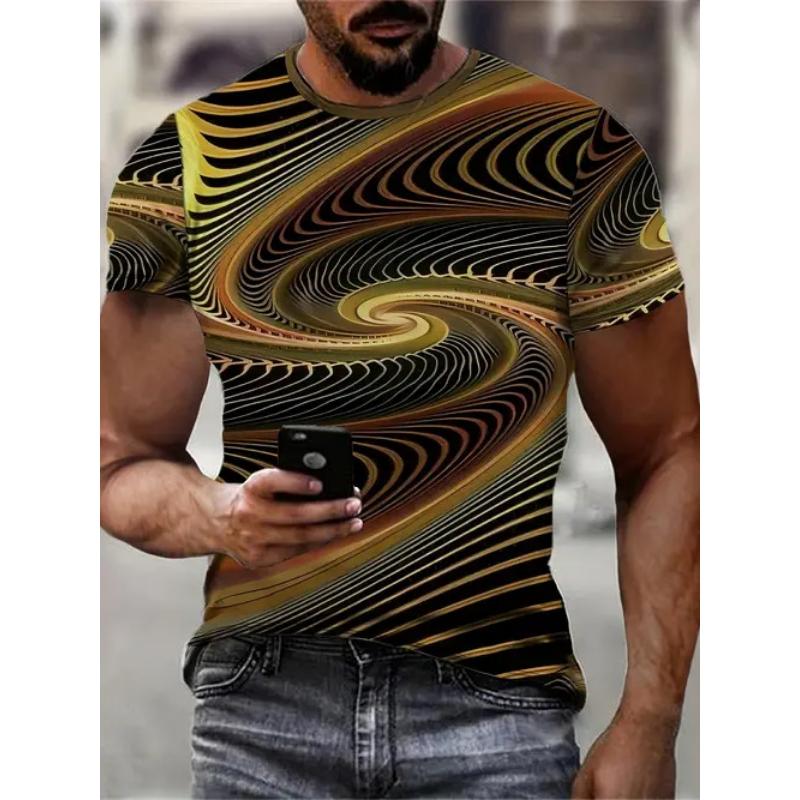Fashion 3D Print Men Short Sleeve Round Neck T-Shirt Plus Size Tee Summer Casual Tshirts