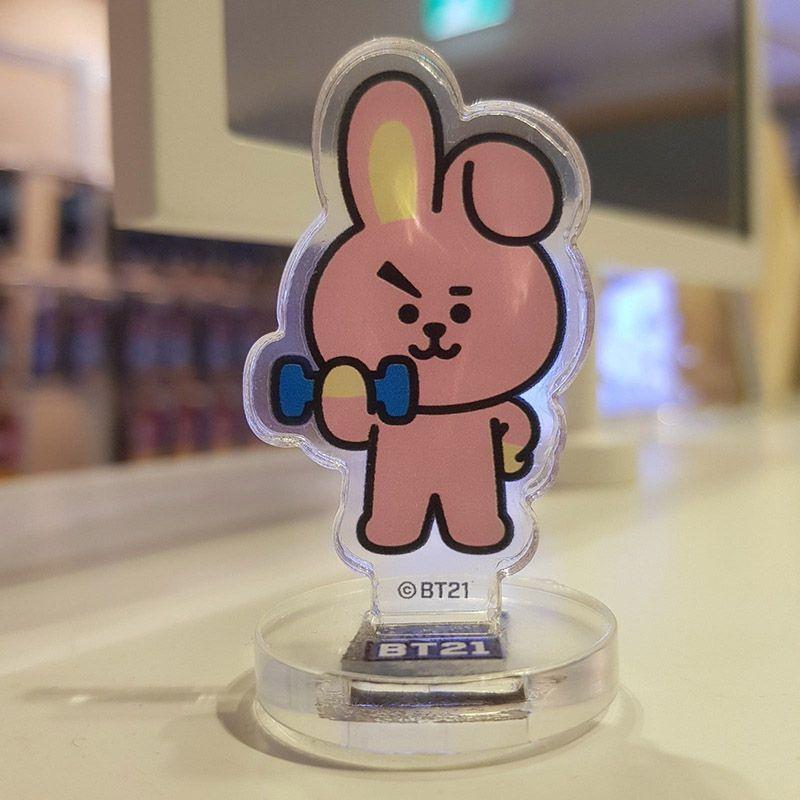Kpop Bts Bt21 Cute Standee Action Figure Doll Van Acrylic Standing Decor Table