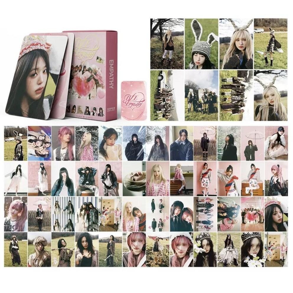 2025 IVE EMPATHY Photocards (55 Sheets) and Domusong Stickers (10 Sheets)