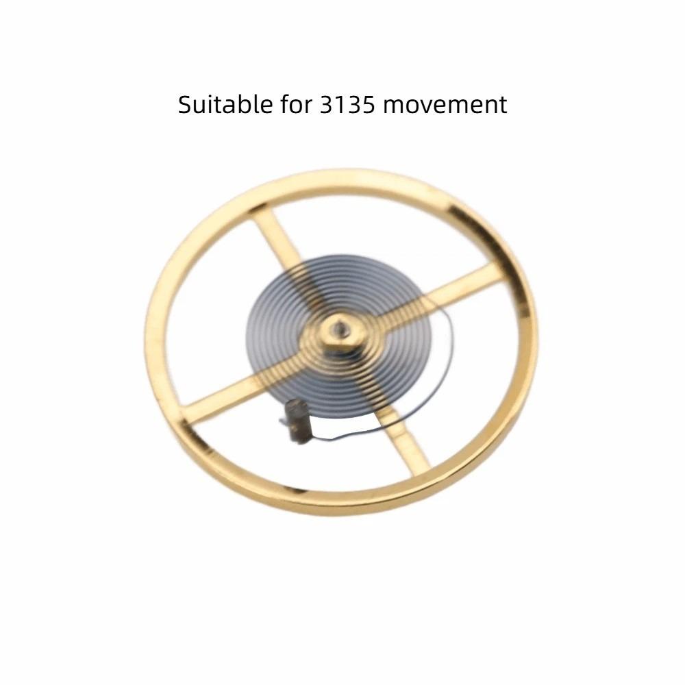 3135 Model Balance Wheel Complete Mechanical Movement Parts Blue Hairspring Precision Replacement Fittings for 3135 Model