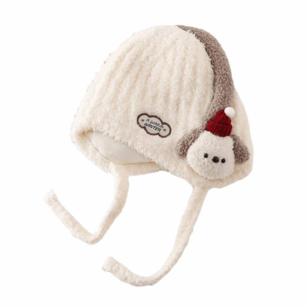 

Animal Pattern Winter Children Crochet Hat Breathable Kids Ear Protection Hat Winter Season