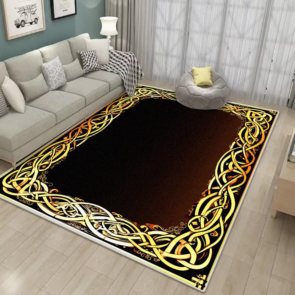 Luxusní Zlatý KOBEREČ PRO OBÝVACÍ POKOJ Pratelný Domácí Dekorace Luxusní Moderní Koberce do Velké Místnosti Protiskluzový Koberec do Obývacího Pokoje Podložka pod Konferenční Stolky