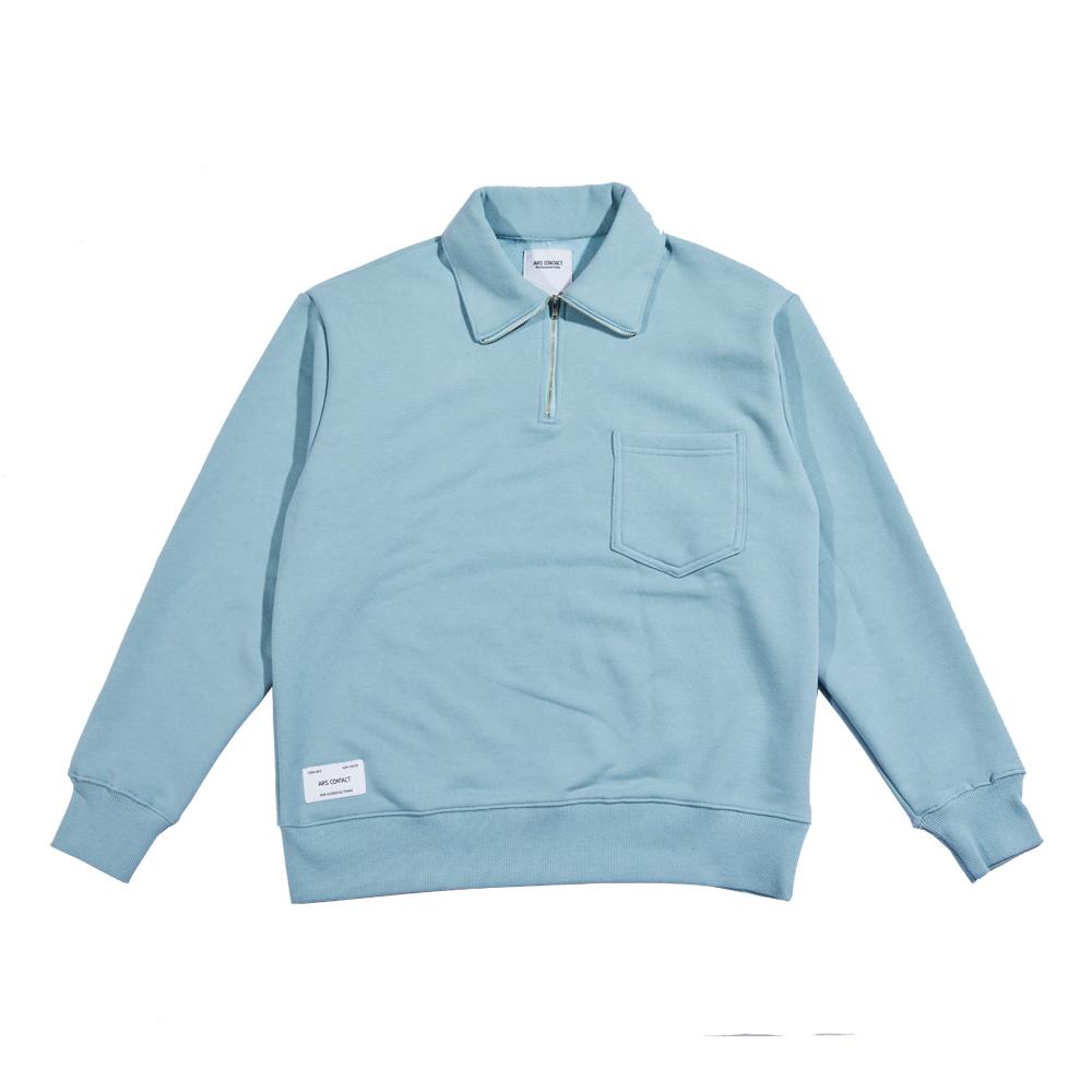 Ars Contact Ac Quarter Zip-Up, Sky Blue L