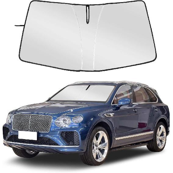 

Windshield Sunshade Compatible with Bentley Bentayga, Folding Car Sun Shade for Front Window, Auto Sun Protection Visors Blocks UV Rays and Keeps