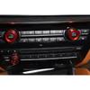 2009-15 Console Air Conditioner For BMW 7 Series Red Aluminum Button Knob Cover