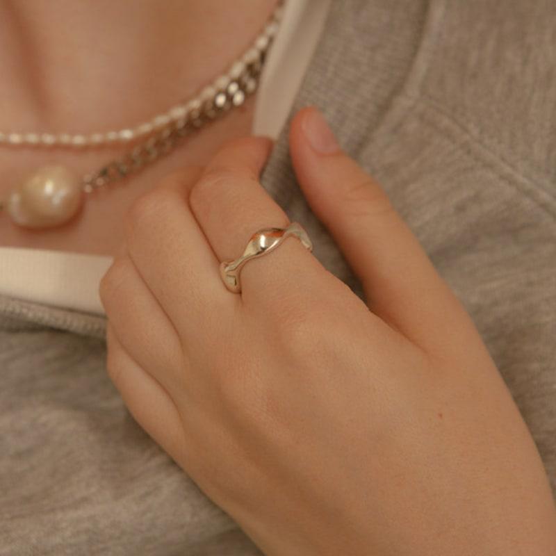 FINDELISE 925 Wave Ring