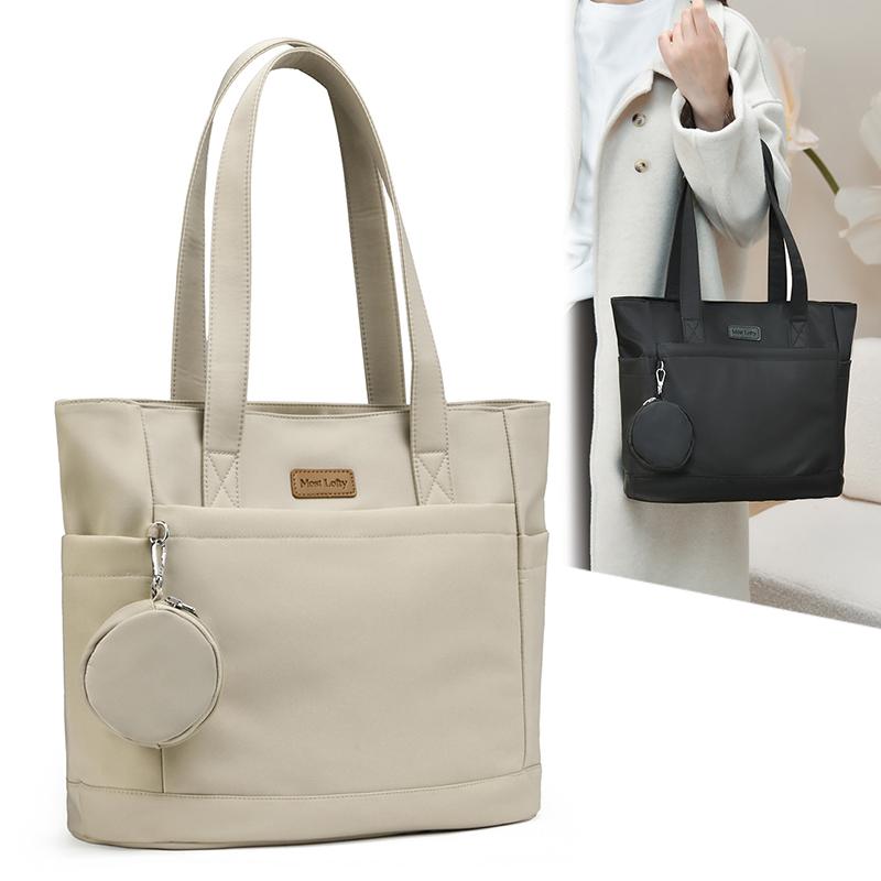 New women's nylon handbag, lightweight and water-resistant, with large capacity and pockets. Fabulous durable casual shoulder bag.