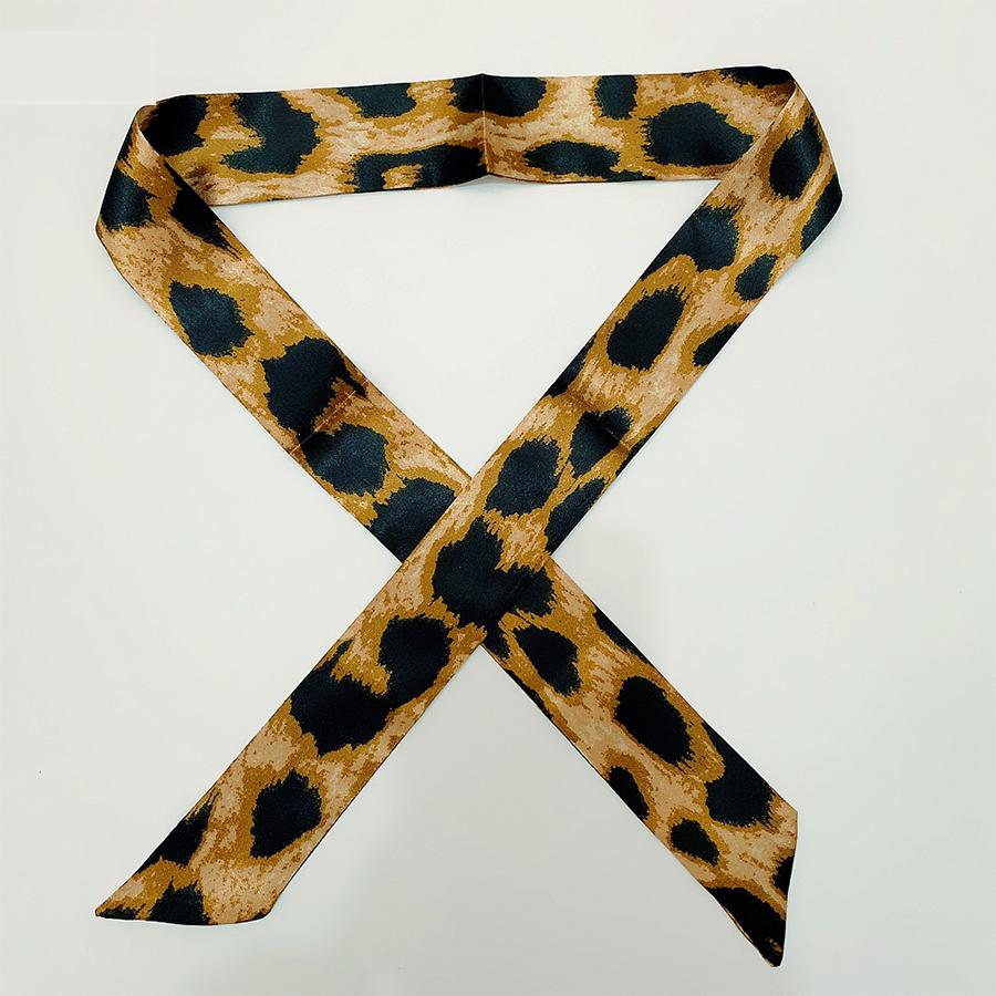 

4см*90см Женский Узкий Шелковый Шарф Длинный Шарф-Лента из Шелка с Полосками Маленькие Шейные Платки Лента для Ручки Сумки Шарф Косынка Женский Галстук 4X90cm шоколадный