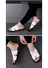 2024 Herren Open-Toe Slip-On Rindsleder Sandalen - Große Größe Strandhausschuhe