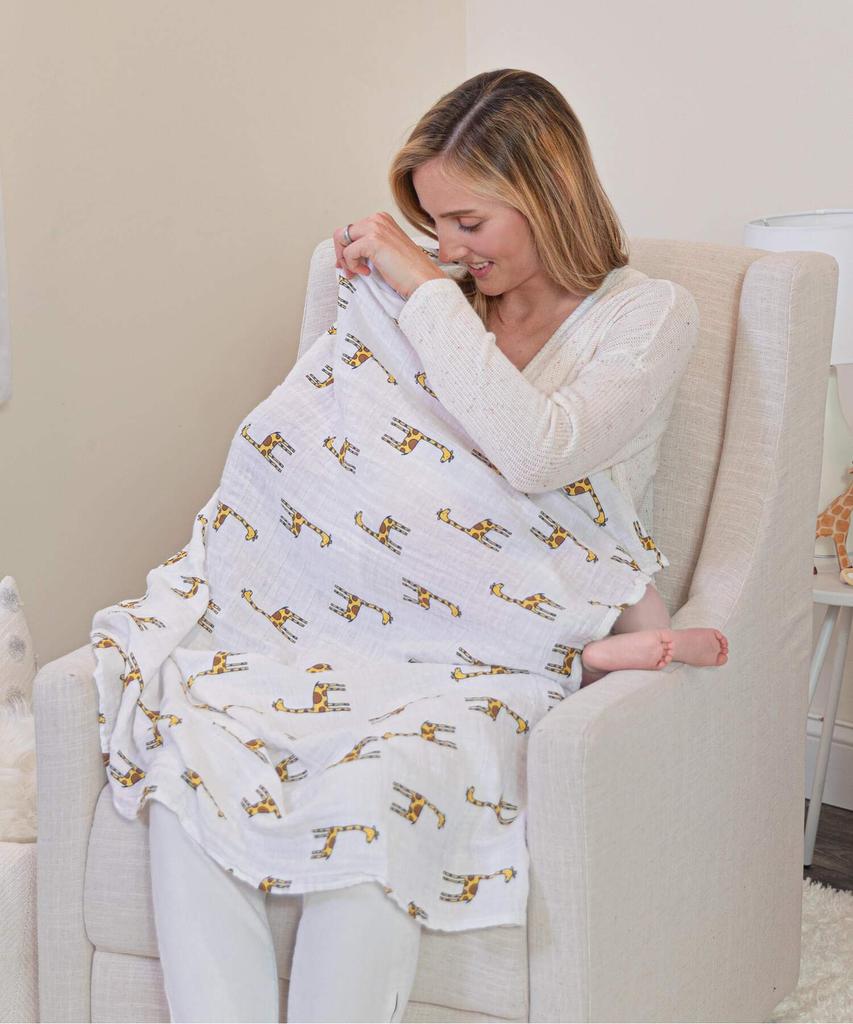 Aden Anais Japanese Baby Gift Muslin Swaddle Swaddle 1 Piece Jungle 8904J Jungle Jam 120x120cm 0 + (Authentic Product) Jam-Giraffe (x 1) Months~