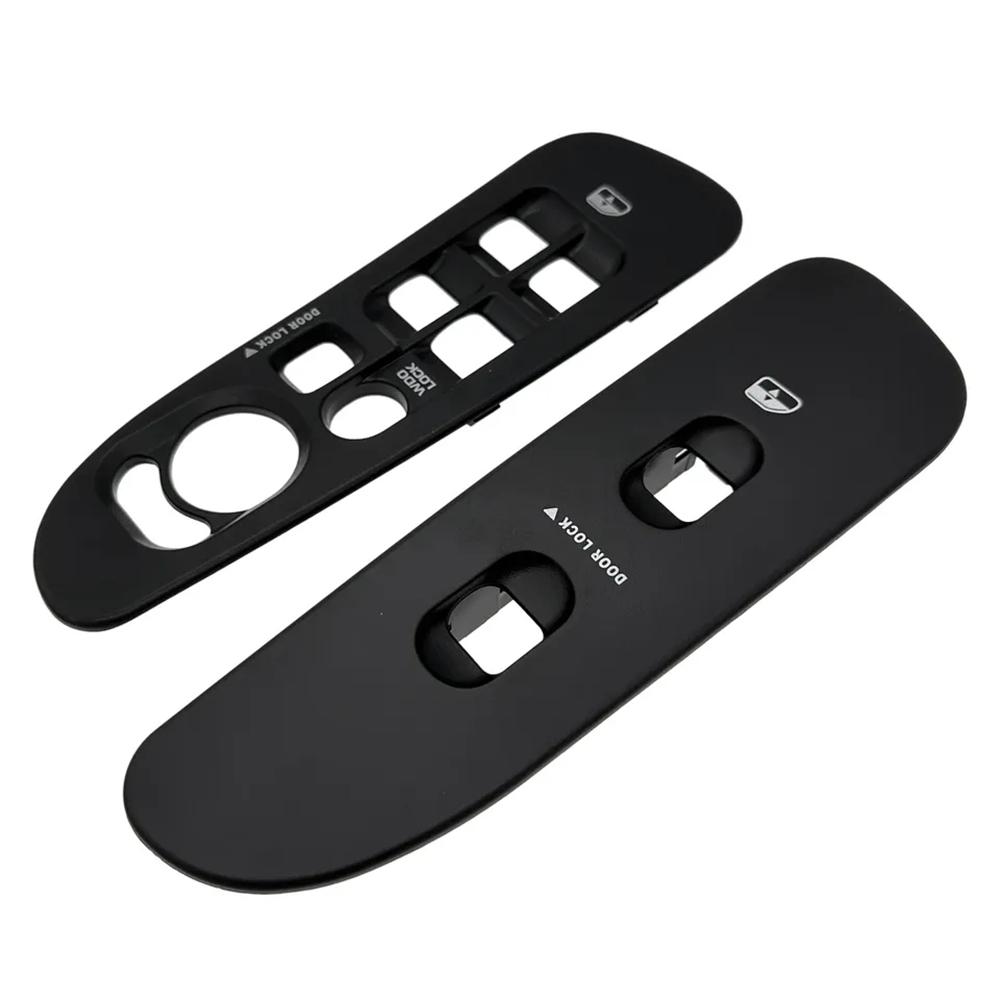 2Pcs For 2002-2010 Dodge Ram 1500 2500 3500 Door Window Switch Bezel Cover Black