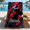 Custom Name S-Spide M-Man Flight Stylish Digital Printing Beach Towel Quick‑Drying Absorbent Blanket for Beach Pool Gym Travel