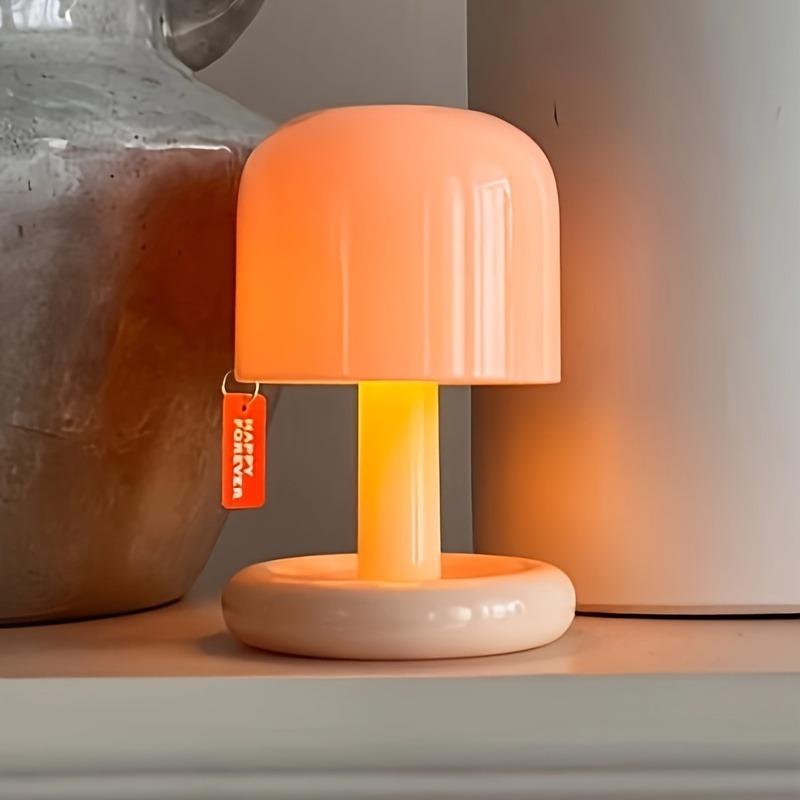 1Pc mini bedside night light sunset gradual change glow mini desk lamp