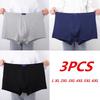 3 Pieces Big Size Underwear Men's Panties Modal Boxer Briefs Fashion Underpants Boy Undies Undershorts Comfortable Knickers L XL 2XL 3XL 4XL 5XL 6XL
