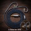 KEYSION 24 Core 5N OFC High Purity HIFI Earphone Upgrade Balance Cable 3.5/4.4mm Plug MMCX/0.78 2Pin/for TFZ IEM Headphone Cable