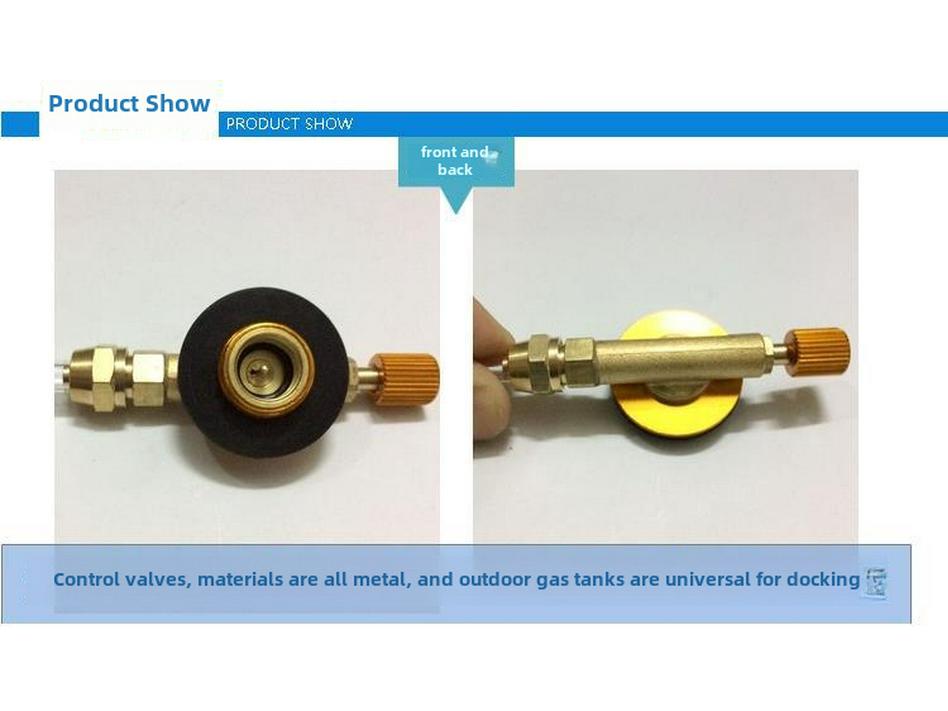Outdoor Stove Gas Tank Conversion Valve for Camping