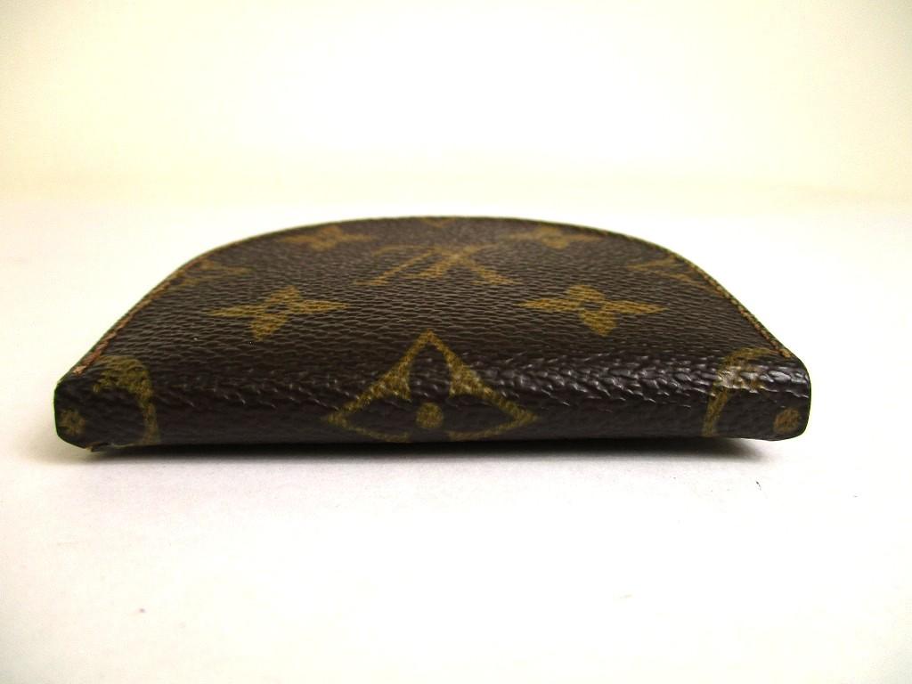 Authentic LOUIS VUITTON Monogram Brown Leather Coin Purse Porto Monnaie Gousset #a901  Refurbished