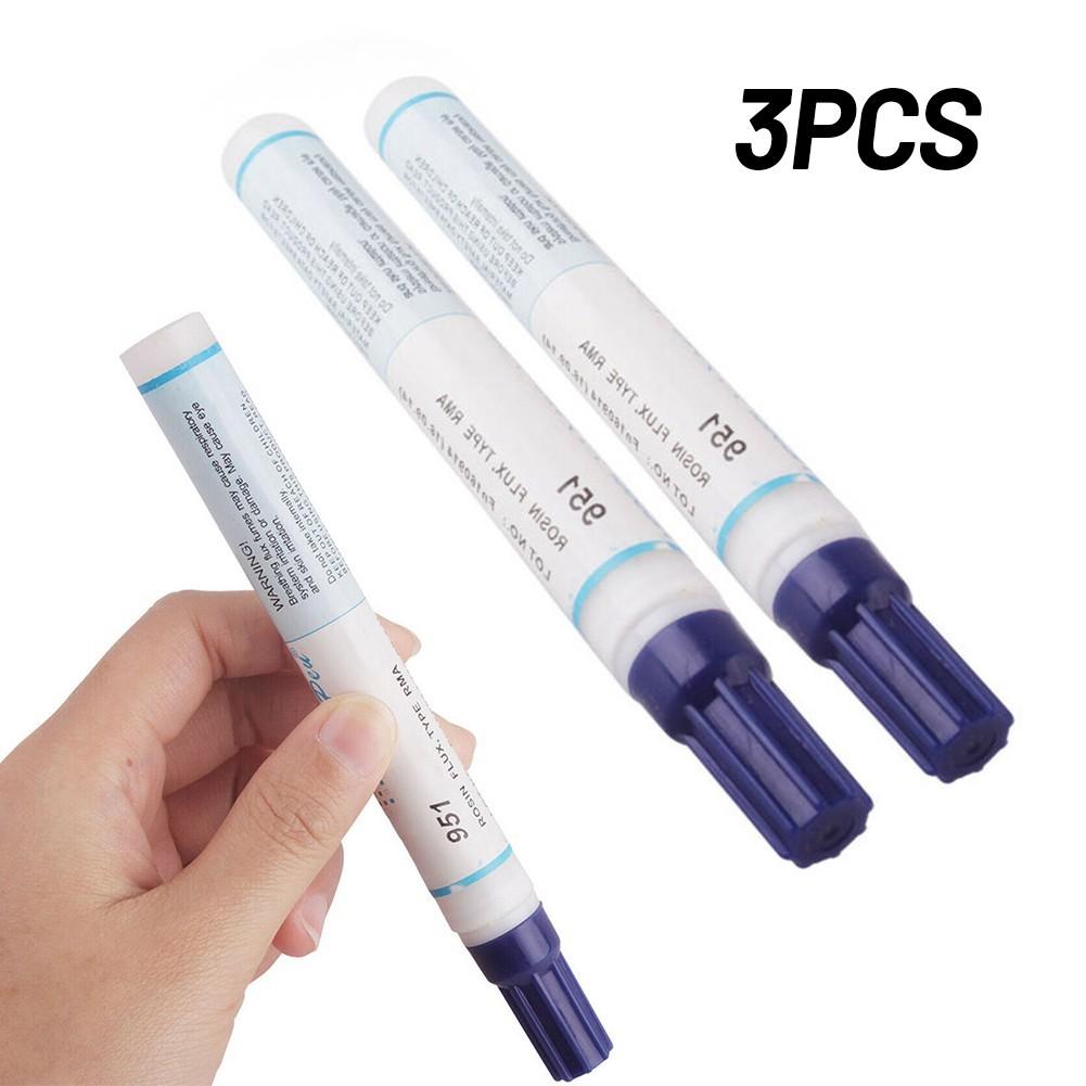 3x  Flux Pen Soldering Grease Soldering Paste Resin-free for PCB Solarcell
