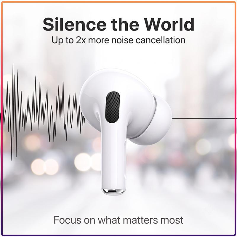 AirPods Pro In-Ear True Wireless Headset Klare Anrufe Geringe Latenz Geräuschunterdrückung Tragbares Ladecase Für iOS Android Smartphone