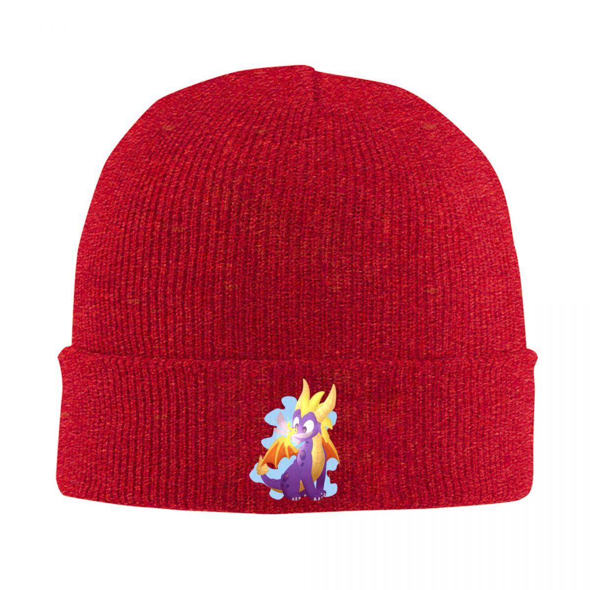 

Ice Spyro Warm Knitted Cap Hip Hop Bonnet Hat Autumn Winter Outdoor Beanies Hats for Unisex Adult One Size
