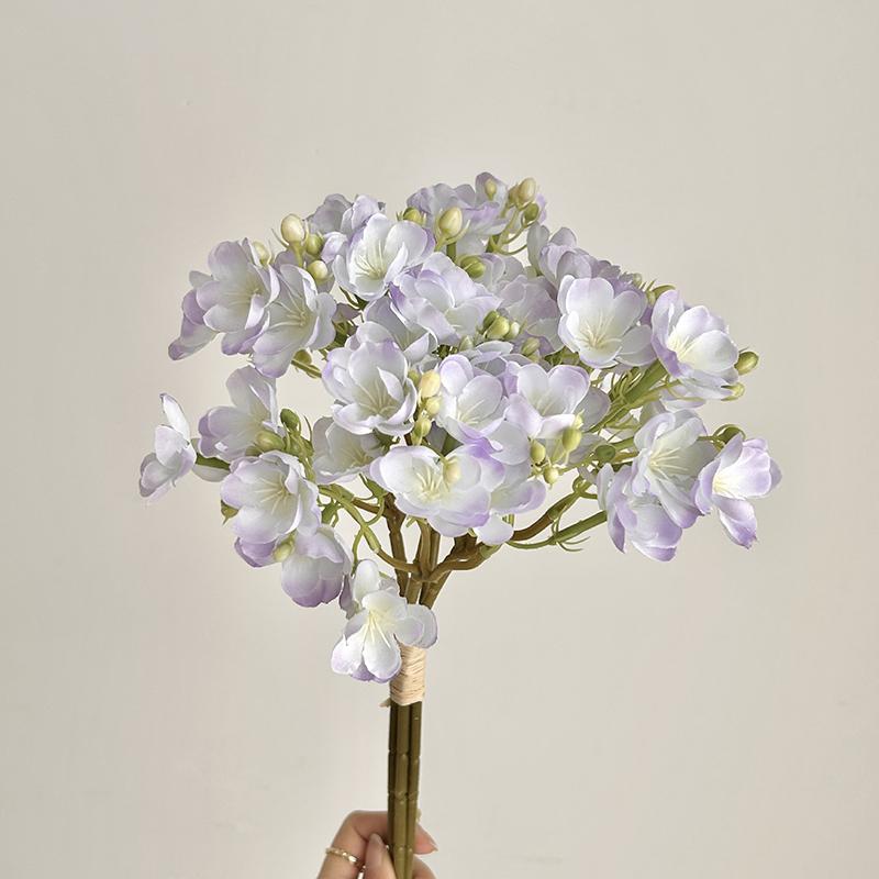 

Artificial Flowers Bouquet Fake Jasmine Flowers Dining Table Arrange Artificial Floral Art Decoration Korean Style Photo Props 1PC