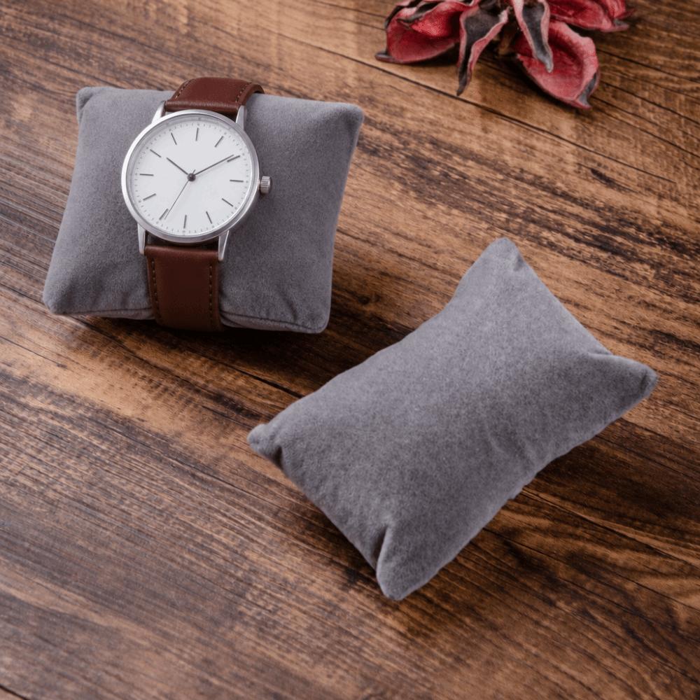 Display Feste Kissen Wildleder Samt Armbanduhr Kissen Weiches Uhren Aufbewahrungskissen Armband