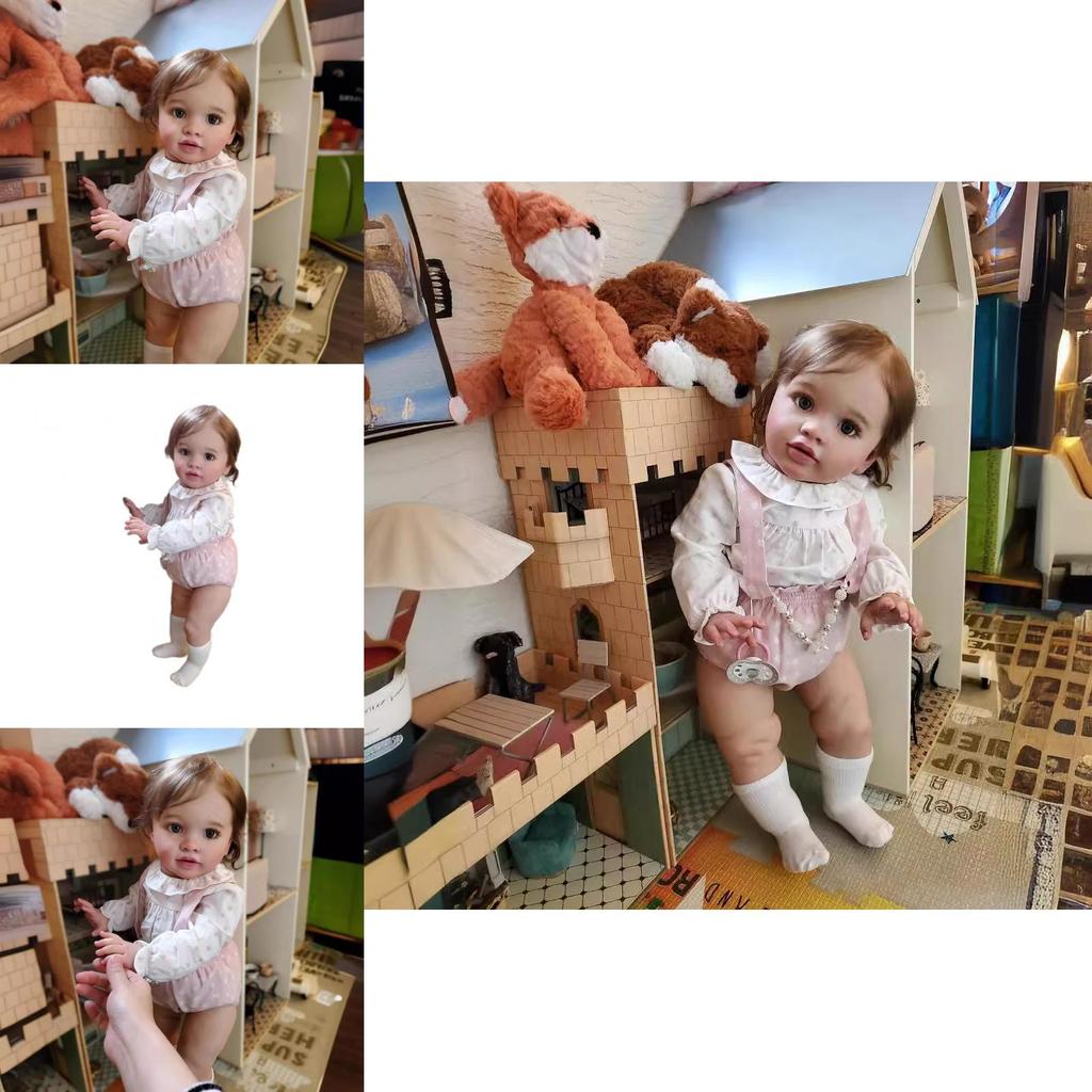 Silikonowa Lalka Niemowlę Reborn z Realistycznymi Cechami Dla Kolekcjonerów i na Prezent