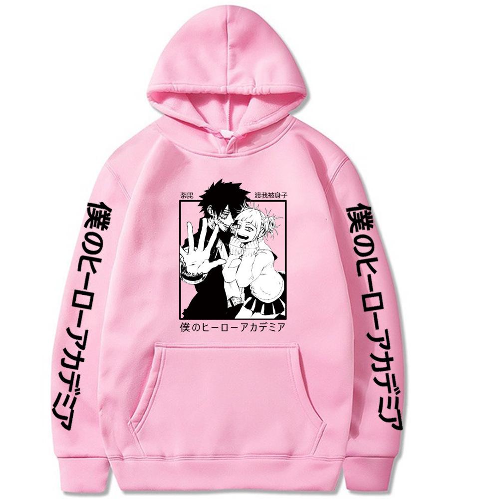 Himiko Toga Roztomilý potisk Mikina s kapucí Anime My Hero Academia Mikina Pánská Dámská Oblečení Plus Size Streetwear Harajuku Unisex Mikina