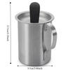Stainless Steel Basting Pot Set Rust-proof Dustproof Lid Sauce Basting Pot with Brush Grilling Basting Pot Pancake