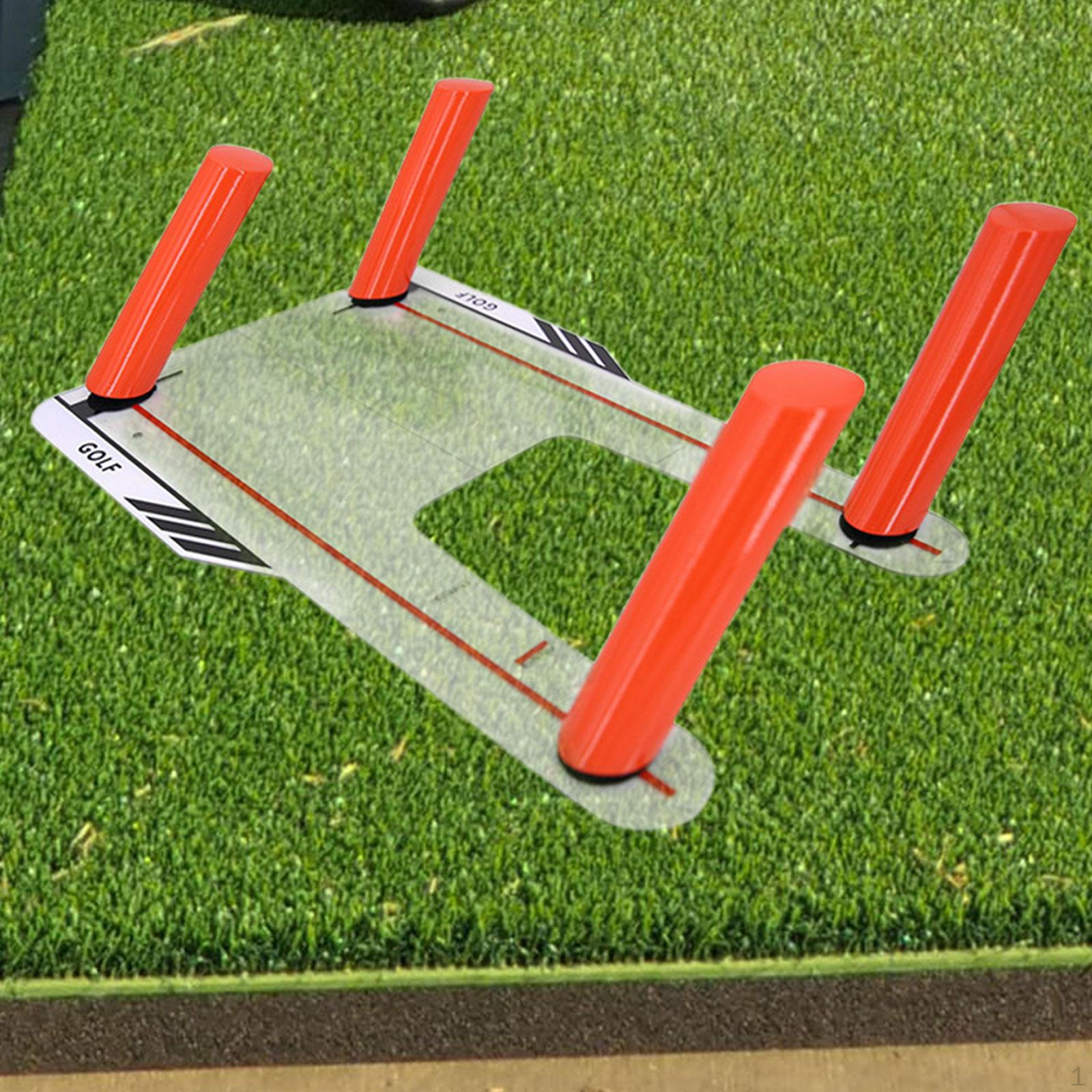 

Golf Swing Training Aid Trainer Adjustable Portable Chipping Practice Non Slip Improve