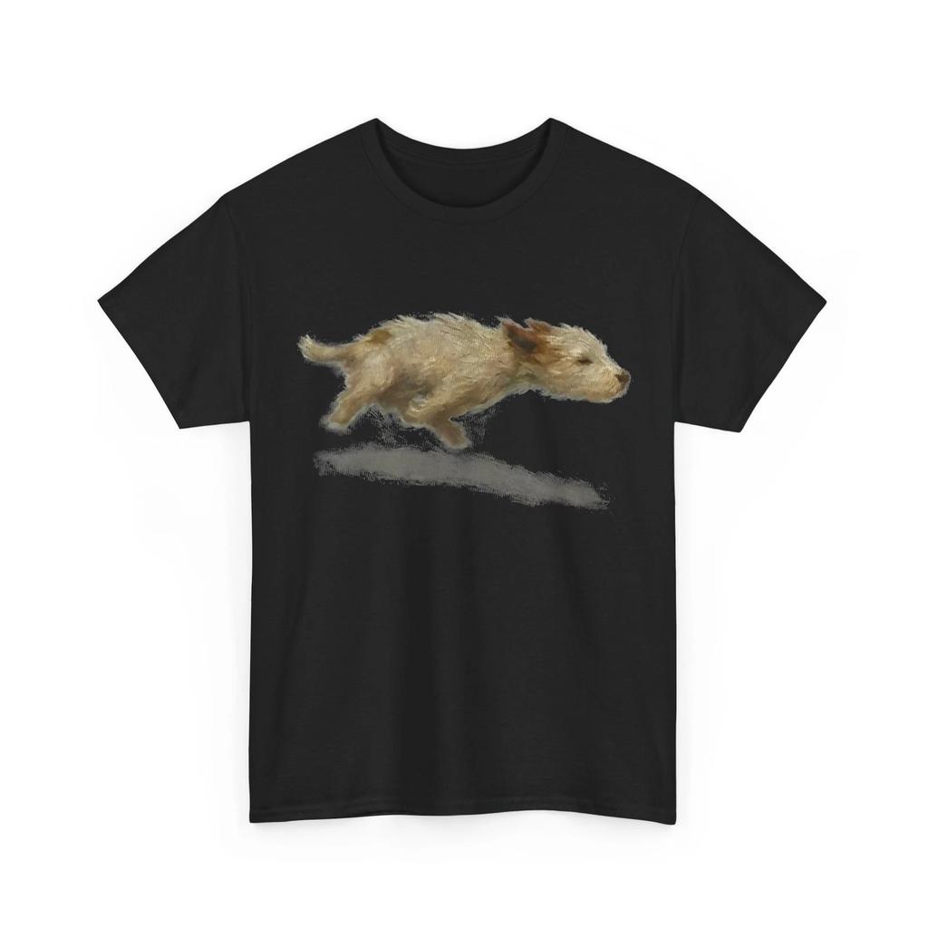 Running Dog Art Print Shirt, Dogs Animals Lovers Women Men Shirt