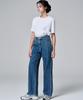 MALOUPE 9133 Regular Wide Denim Pants (Medium Indigo)