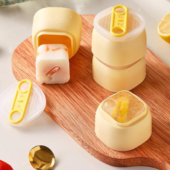 3Pcs Ice Cube Mold Multi-Compartment Silicone Tray with Lid for Juice Coffee Water Ice Cubes And Popsicles BPA-Free Food Grade Odorless Ice Popsicle