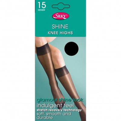 Womens/Ladies Shine Knee Highs (1 Pair)