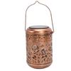 Solar Lantern Retro IP65 Water Proof LED Metal Hanging Solar Light for Outdoor Garden Decor Sunflower
