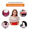 Korean Style Lace Shawl Blouse - Sleeveless Summer Vest