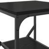 Side Table Black Oak Look 41 X 40 X 60 Cm