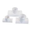 Accesorios de Fontanería Industrial PVC Codo Abierto Junta de Tubería 50/75/110mm Blanco Tubo Adaptador de Tubería de Desagüe Parche de Reparación Hogar Exterior