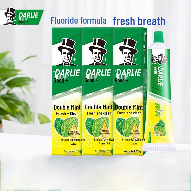 

Darlie Double Mint Fresh Breath Toothpaste Family Pack