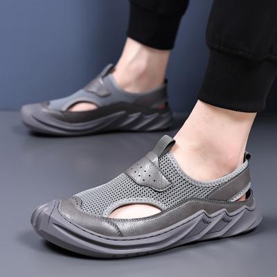 2025 Summer Hot Selling Men's Mesh Sandals Breathable Soft Soled Beach Shoes Anti Slip Daily Commuting Men's Casual Shoes