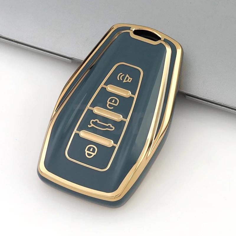 For Geely Okavango Coolray Atlas Monjaro Tugella Emgrand Gt S Proton X50 X70 Tpu Car Key Case Cover Protective Shell Fob