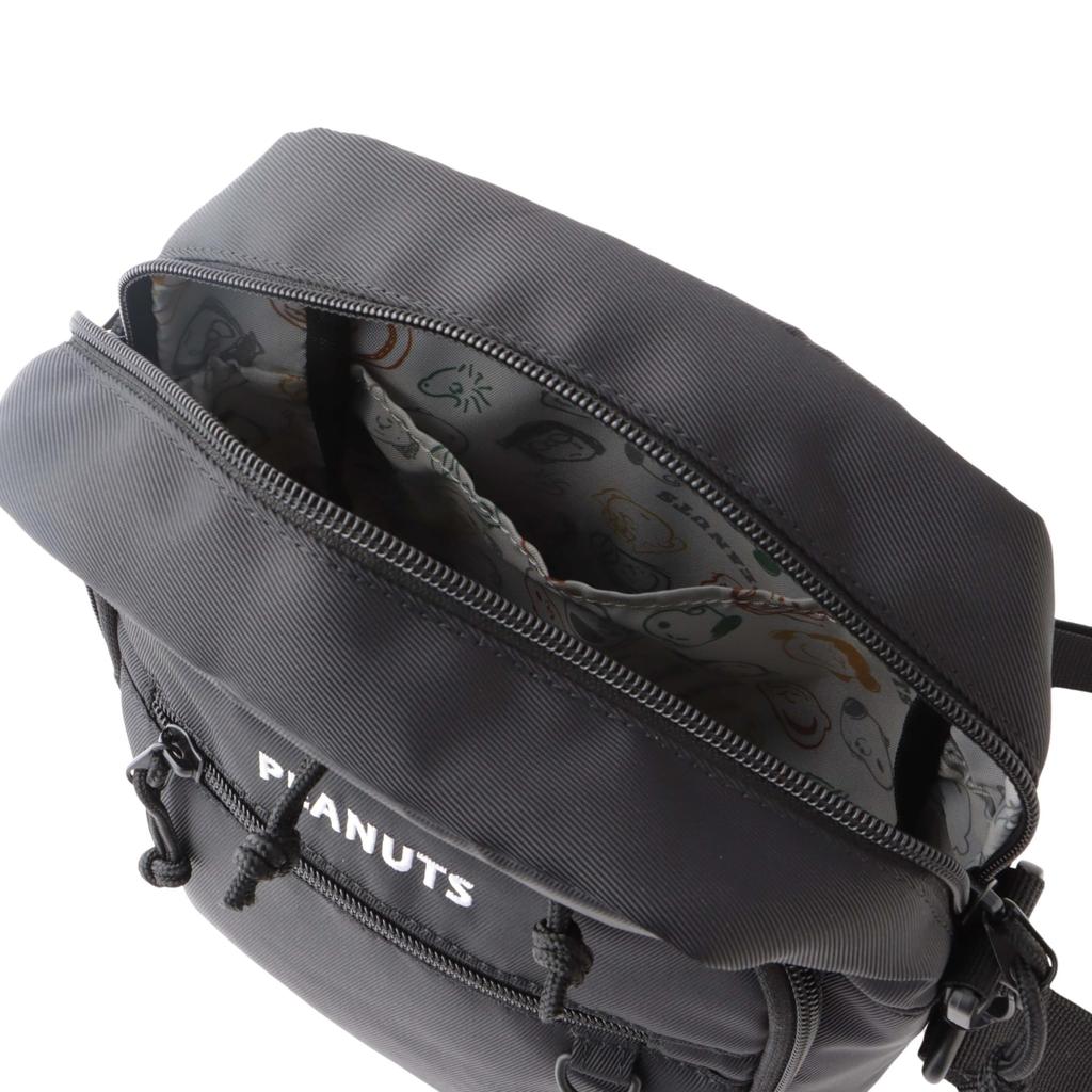 Mini Shoulder Bag PEANUTS Crossbody Casual BK [May Ocean] (Snoopy Collaboration/Vertical) [62053 / Shoulder]