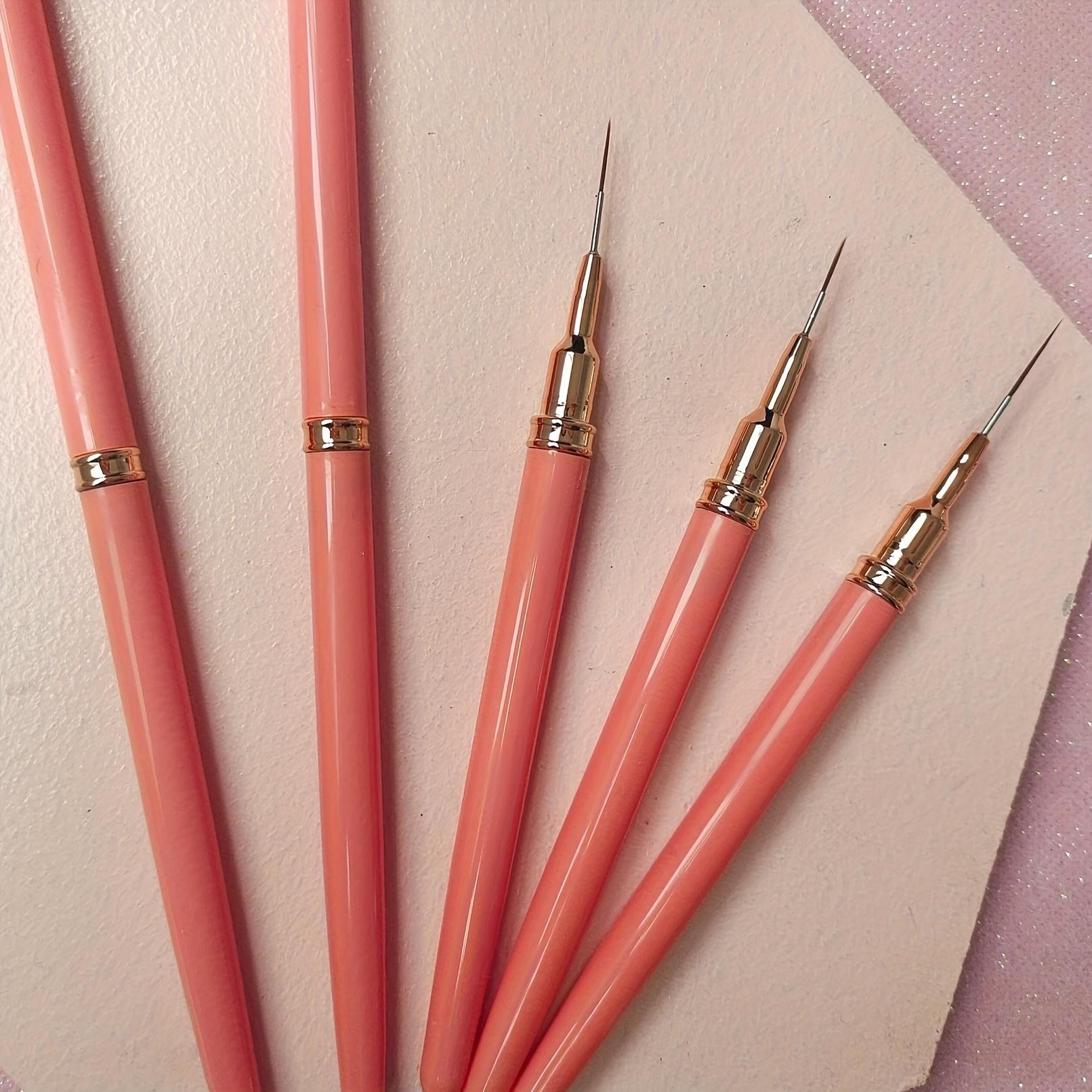 

1 набор из 5 кистей для нейл-арта для тонкого дизайна гелем для ногтей, набор кистей для тонкого дизайна ногтей, кисти для рисования гель-лаком